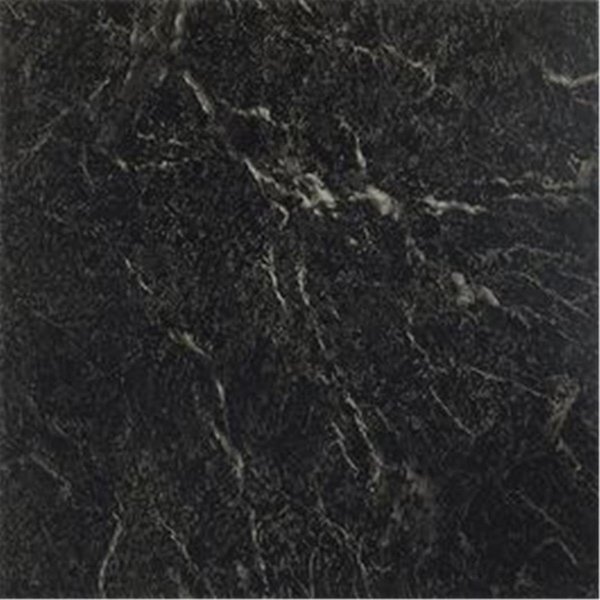 Achim Importing Achim Importing Co.; Inc. FTVMA40920 NEXUS Black with White Vein Marble 12 Inch x 12 Inch Self Adhesive Vinyl Floor Tile #409 FTVMA40920